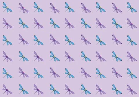 Dragonfly Background Stock Illustration