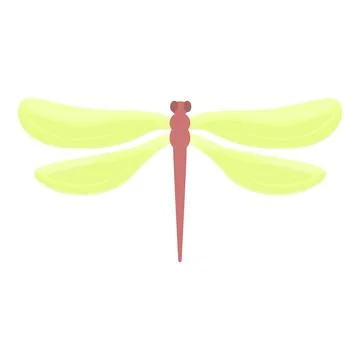 Dragonfly bug icon cartoon vector. Insect wing Stock Illustration