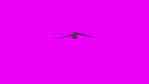 Dragonfly Flying Around Pink Screen Animation 4K Rendering Stockbeeldmateriaal 281393697