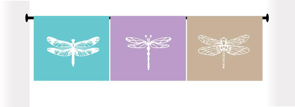 Dragonfly icon isolated on background Stock Illustration
