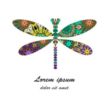 Dragonfly icon vector illustration Stock Illustration