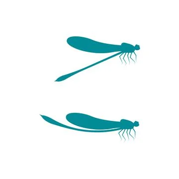 Dragonfly illustration icon Stock Illustration