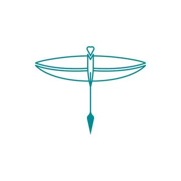 Dragonfly illustration icon Stock Illustration