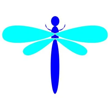 Dragonfly isolated on white background Stock Illustration