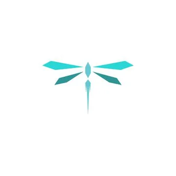 Dragonfly logo icon design concept template illustration Stock Illustration