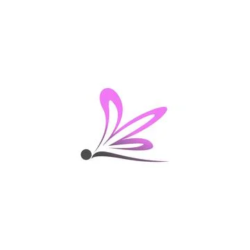 Dragonfly logo icon design concept template illustration Stock Illustration