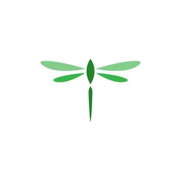 Dragonfly logo icon design concept template illustration Stock Illustration