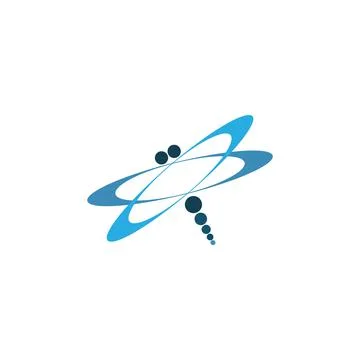 Dragonfly logo icon design concept template illustration Stock Illustration