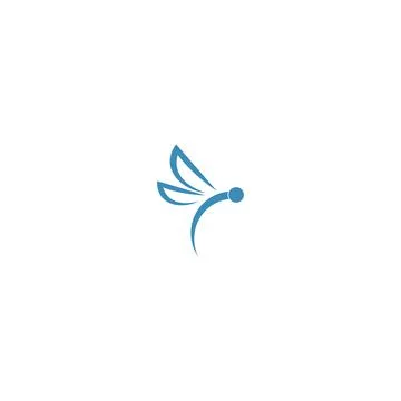 Dragonfly logo icon design concept template illustration Stock Illustration