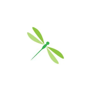 Dragonfly logo icon design concept template illustration Stock Illustration