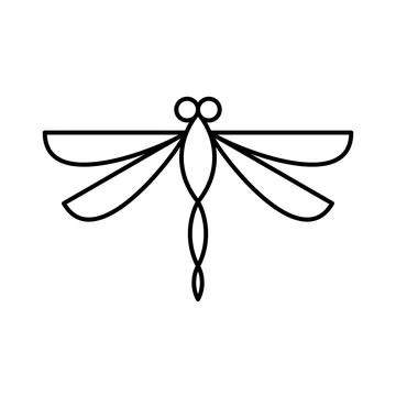 Dragonfly logo Stock Illustration
