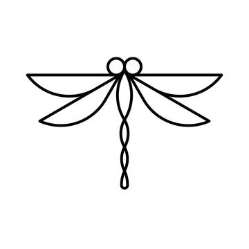 Dragonfly logo Stock Illustration