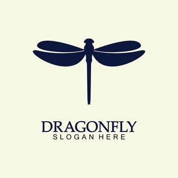 Dragonfly Logo Vector icon illustration design template Stock Illustration