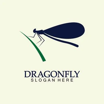 Dragonfly Logo Vector icon illustration design template Stock Illustration
