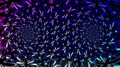 Dragonfly Pattern Multiple Spinners Stock Footage 139738959