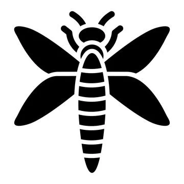 Dragonfly Vector Icon Design Illustration Stock Illustration