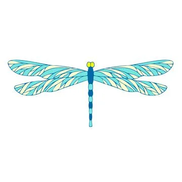 Dragonfly vector icon Stock Illustration