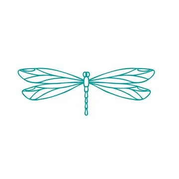 Dragonfly vector icon Stock Illustration
