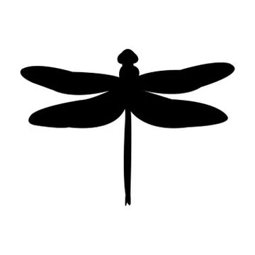 Dragonfly on white Stock Illustration