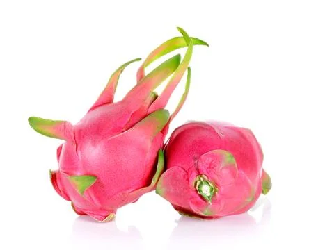 Dragonfruit isolated on the white background Stock Photos