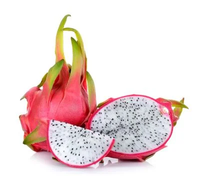 Dragonfruit isolated on the white background Stock Photos
