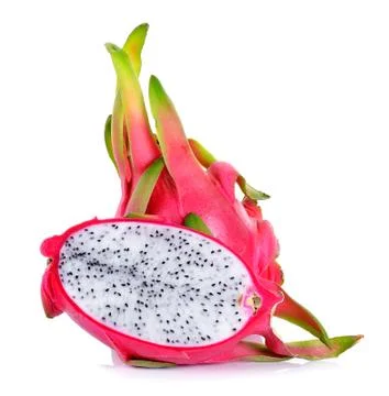 Dragonfruit isolated on the white background Stock Photos