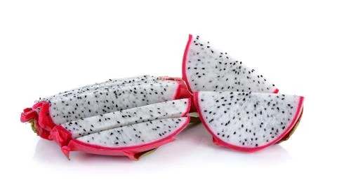 Dragonfruit isolated on the white background Stock Photos