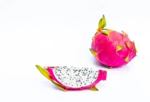 Dragonfruit on white background Stock Photos