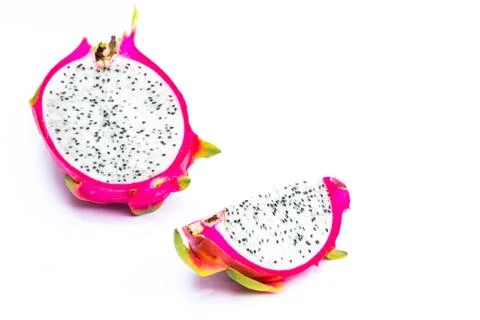 Dragonfruit on white background Stock Photos