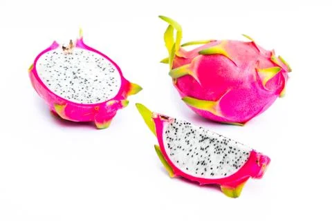 Dragonfruit on white background Foto stock