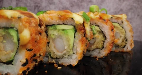 Dragonroll Sushi Video stock 151772387