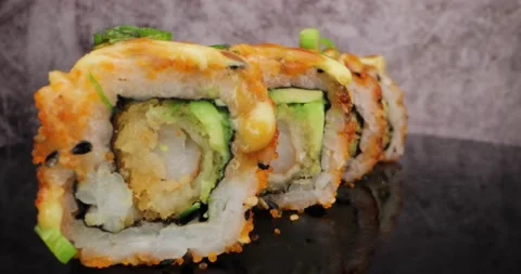Dragonroll Sushi Stock Footage 151772392