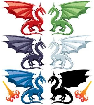 Dragons Stock Illustration