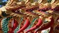 Dragons on Pratumnak Hill near Big Golden Buddha statue in Pattaya, Thailand HD Footage