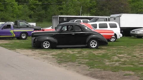 DRAGRACING-013 CLASSIC CAR Stock Footage 10678835