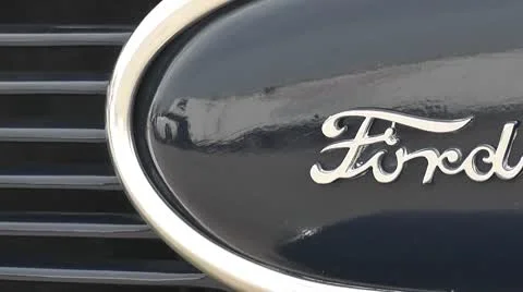DRAGRACING-027 FORD LOGO Stock Footage 10678914