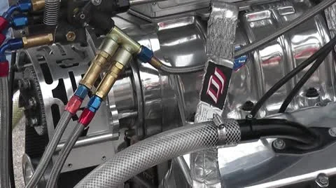 DRAGRACING-030 ENGINE CLOSEUP Stock Footage 10678932