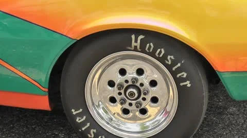 DRAGRACING-041 WHEEL CLOSEUP Stock Footage 10678994