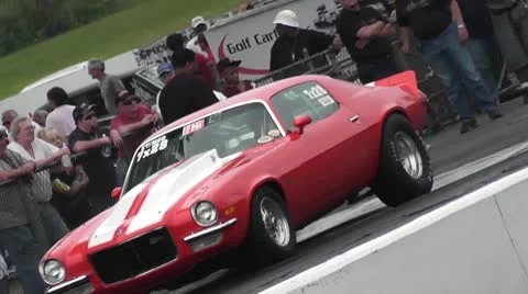 DRAGRACING-089 CLASSIC CAMARO Stock Footage 10679568