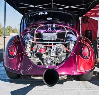 Dragster beetle engine Stock Photos
