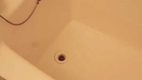 Drain the bath water. Stock Footage 237445351