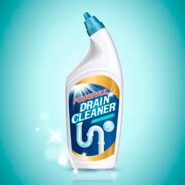 Drain cleaner container Stock-Illustration