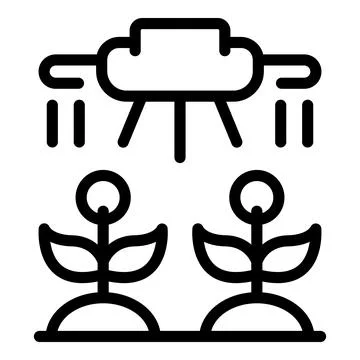 Drain control icon outline vector. Smart data Stock Illustration