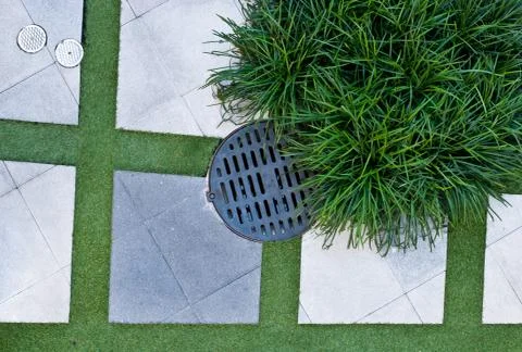 Drain cover Stock Photos