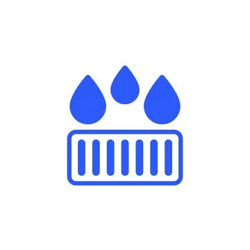 Drain, drainage icon on white Stock Illustration