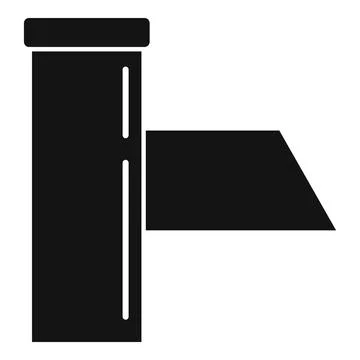 Drain gutter icon, simple style Stock Illustration