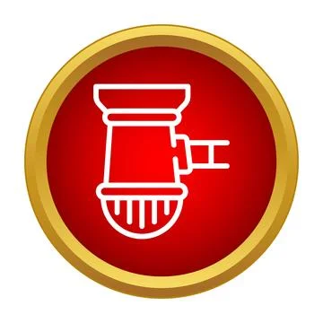 Drain icon representing plumbing and home repair Stock Illustration