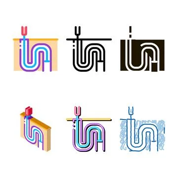 Drain pipe cleaning concepts equipment icon vector outline Stock Illustration
