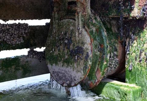 Drain sewage pollution Stock Photos