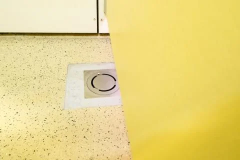 Drain in the shower Stock Photos